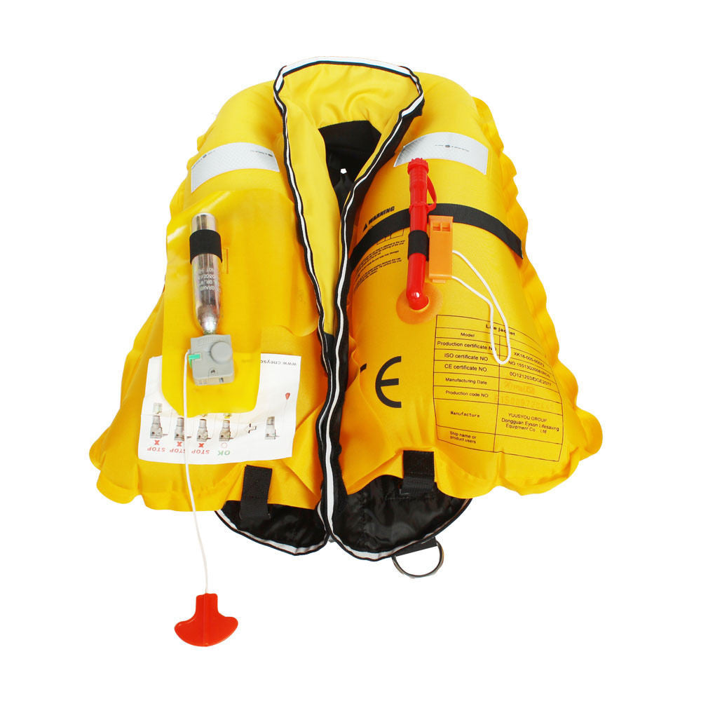 Inflatable life jacket lifejacket vest for adult size manual