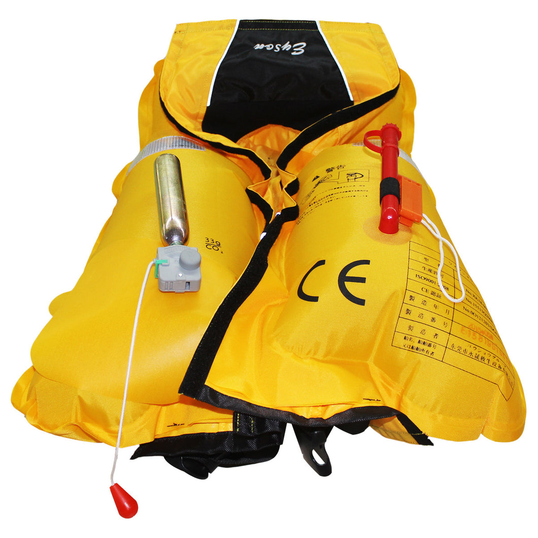 Inflatable life jacket lifejacket vest for adult size manual