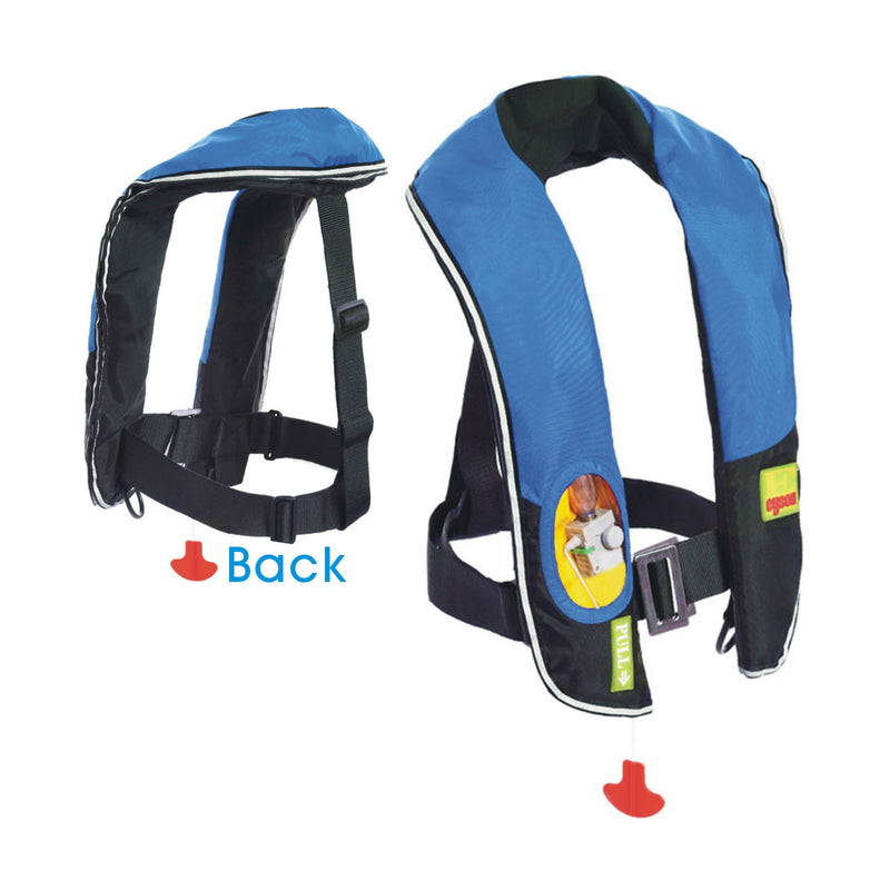 Top Safety Adult Life Jacket with Whistle - Manual Version Inflatable  Lifejacket Life Vest PFD for Boating Fishing Kayaking Canoeing Sailing  Paddle