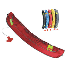 belt pack life jacket Inflatable lifejacket life vest waist pack life preserver PFD for adult child children kids youth size extra large plus size oversize XL XXL XXXL automatic auto manual version for sailing, boating, hunting, fishing, canoeing, kayaking, paddling, stand-up paddle boarding (SUP) inflate personal flotation device ultra slim light weight buoyancy TYPE I TYPE II TYPE III TYPE V US coast guard USCG approval